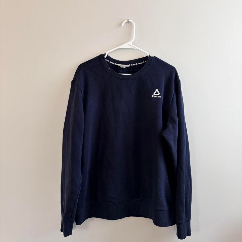 Reebok Men's Navy and Blue Sweatshirt